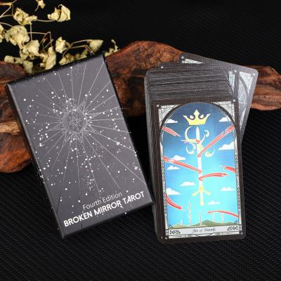 China Wholesale Custom Full Color Printing Silver Oracle Deck Edge Tarot Cards Entertaiment Playing Cards Oracle Cards With Guide for sale