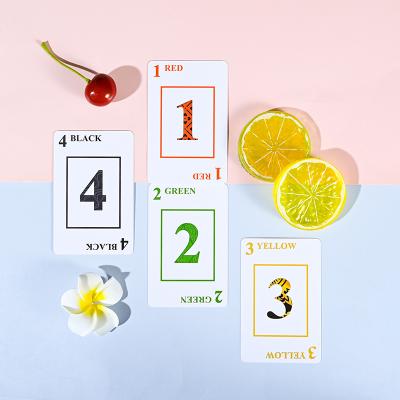 China Wholesale High Quality Printing LOGO Custom Game Learning Flash Cards Educational Playing Cards Board Game Cards Entertaiment For Kids for sale