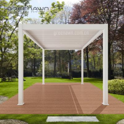 China Factory Supply Easily Assembled Direct Pergola Roof 3X4 Prefab Motorized Pergola Bioclimatisue for sale