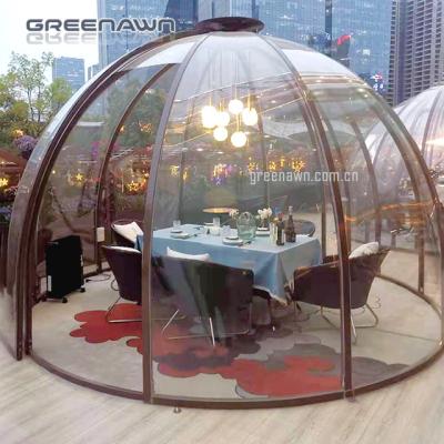 China 3M X 2.4M Geodesic Dome Intelligent Rotating Star Modern Luxury Custom Transparent Garden Room Outdoor Bedroom for sale