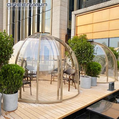 China Custom Outdoor Transparent House Hotel Hotel Restaurant Low Price Solarium Dome Star View Outdoor Transparent Dome Room for sale