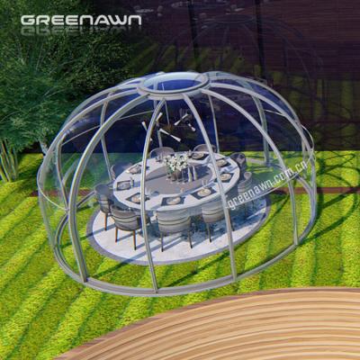 China Easily Assemble/High Toughness/Clear Transparent Windproof/Waterproof 2.5M x 2.3M Size House Hotel Bathroom Dome Bubble Tent For 2-3 Persons for sale