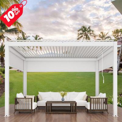 China Easy Assembly Aluminum Outdoor Pergola Set High Quality Waterproof 3X3m Shop Pergola for sale