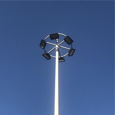 China Sports Stadiums Telescopic High Mast Pole Camera Lamp 15m CCTV Camera Mast Pole 20m for sale