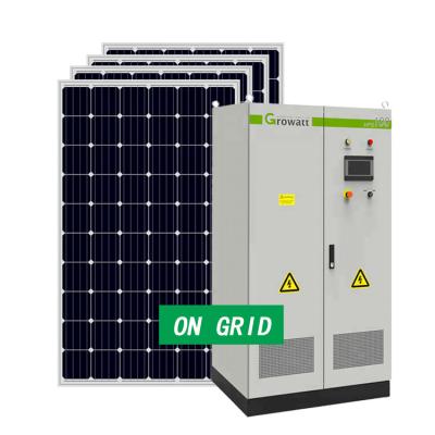 China Home 60kw 200 Kw 500kw 1000kw 1mw Solar Power System On Grid for sale