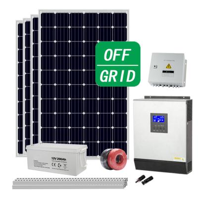 China 2000w 3kva 3kwa 5kw DC system home tv kit with home solar power system station fotovoltaico for sale