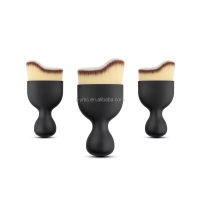 China Nylon Hair Makeup Brushes PRO Contour Brush For Blush Powder Blending Foundation for sale