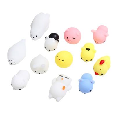 China Soft Animal Mini Toy Stress Relief Squishies Mini Cute Kawaii Tpr Mochi Squeeze Toys For Kids for sale