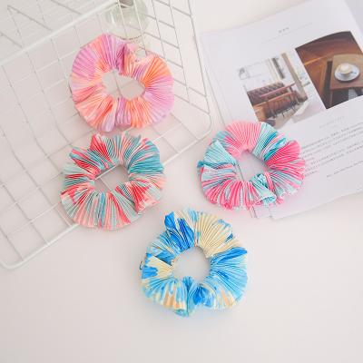 China Hot Selling New Fashion Jelly Color Hair Accessories Elastic Headband Floral Hair Decoration Scrunchies For Girl for sale