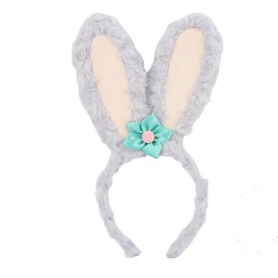 China Soft Wool Bunny Ear Animal Hairbands Hair Decoration Lamb Cosplay Props Girl Plush Hair Accessories Cartoon Rabbit Ears Headband for sale