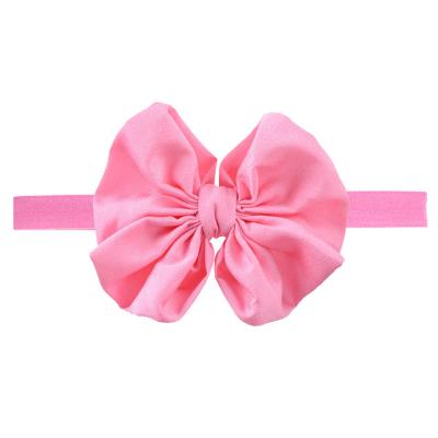 China Newborn Hair Decoration Infants Hair Band Hair Accessories Grosgrain Ribbon Elastic Hair Bows Headbands For Baby for sale