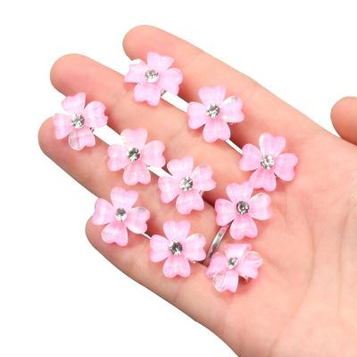 China Hair Decoration Fashion Mini Children Flower Braided Hair Loop Braided Hair Pin Braid Claw Headdress Hair Accessories for sale