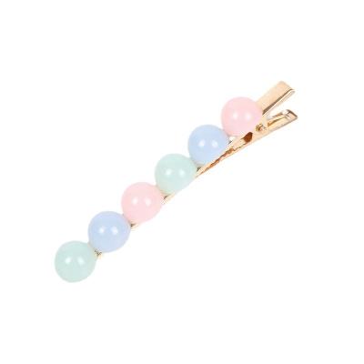 China New Arrival Hair Decoration Candy Color Balls Hair Pin Platypus Hair Clips Bangs Hair Clip Hair Accessories For Girls for sale