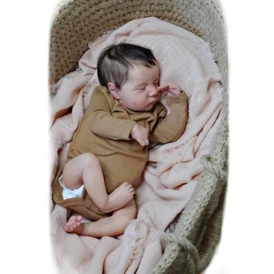 China Cute Boy Soft Toy Bebe Toys Bonecas Reborn Realistic 19 Inch Dolls Reborn Newborn Levis Dolls for sale