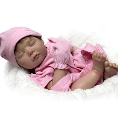 China Soft Toy 22 Inch Reborn Baby Dolls Soft Silicone Vinyl Finished Painted Lifelike Baby Dolls For Kids Gifts for sale