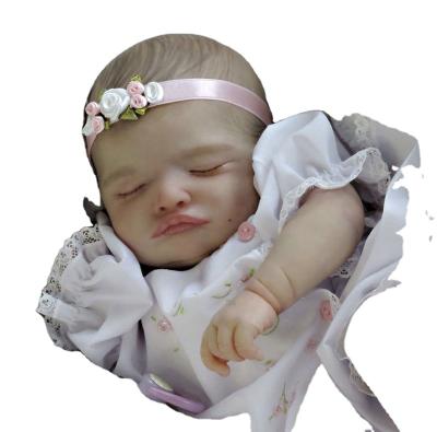 China Soft Toy 18 Inch Reborn Dolls Painted Lifelike Newborn Baby Dolls For Kids Silicone Vinyl Soft Body Dolls for sale