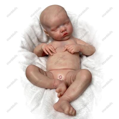 China 18 Inch Full Silicone Baby Doll Handmade Reborn Kits Soft Toy Reborn Bebe Newborn Dolls for sale