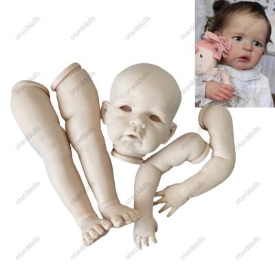 China Bebe Handmade Lifelike 26 Inch Open Eyes Reborn Dolls Unpainted Reborn Baby Dolls Soft Toy Kits for sale