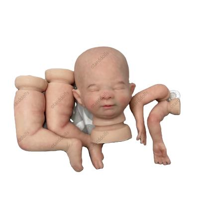 China Soft Toy Realistic Bebe Newborn Doll Handmade Artist Painted 8 Inch Silicone Soft Reborn Doll Kits Realistic Doll Kits for sale