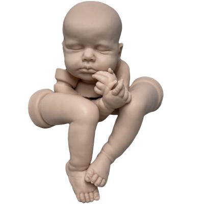 China 20 Inch Full Soft Silicone Reborn Kit Unpainted Parts DIY Bebe Reborn Silicone Baby Doll Soft Toy for sale