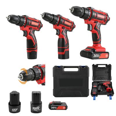 China Power Drills Electric Drill Mini Lithium Battery Handy Brushless Performer Bit Set Electric Screwdriver Cordless Drill for sale