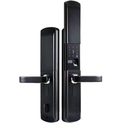 China Smart Door Lock Face Recognition Fingerprint Lock Electromagnetic Screen Outside Door Night Vision Function Smart Door Lock for sale