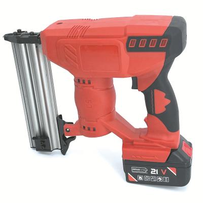 China Wholesale High Quality Double Electric Staple Gun Mini Nails Throw With Light And Ergonomic Soft-Grip Handle Nail Gun 41*33*9cm for sale