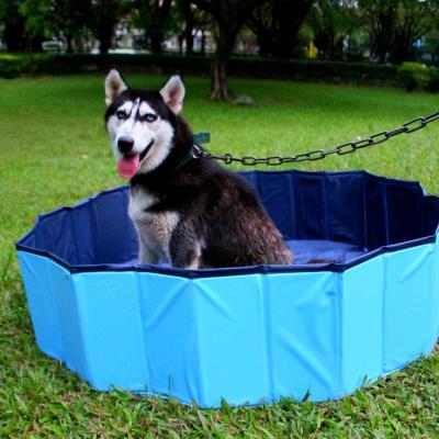 China Easy Install Factory Custom High Quality PVC House Outdoor Fun Pet Bath Pool For Dog for sale