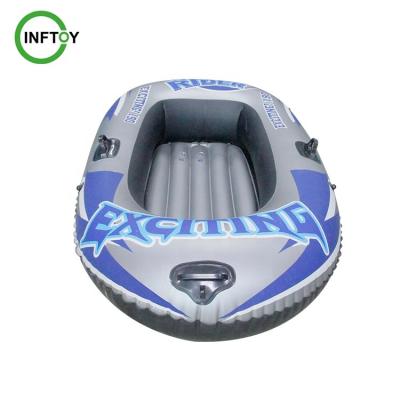 China Custom Outdoor Use PVC Inflatable Floating Boat Rafting Boat Yacht With Paddles for sale