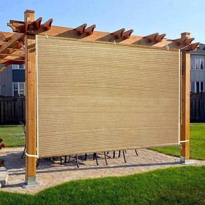 China Garden\Patio\Restaurant\Cafe\Hotel 6ft x 4ft Alternative 170gsm UV HDPE Sun Block Shade Blinds Sand Yellow Wholesale Roll Up Blinds for roller shade for sale