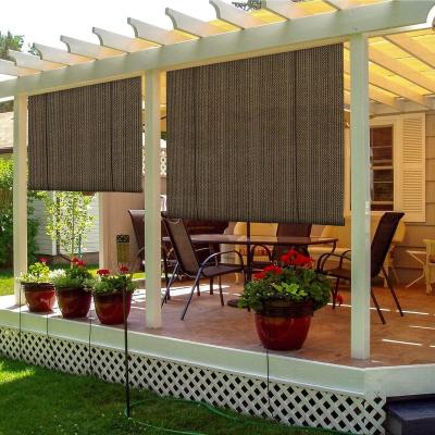 China Greenhouse Farmhouse Garden High Density HDPE Outdoor Umbrellas Roll Shade Roll Up Shade for Deck Porch Pergola Balcony Backyard Patio Outdoor Spaces for sale