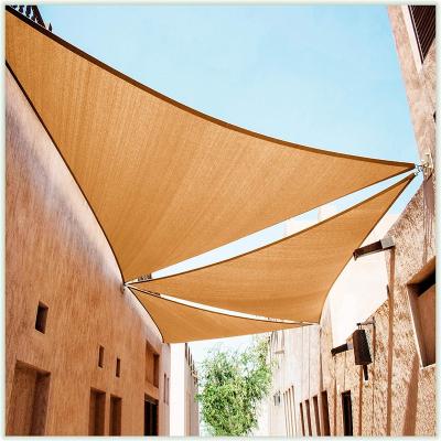 China Garden Sand Sun Shade Sail Good Triangle Canopy Tent Shelter Fabric Beige Screen - UV Block For Backyard for sale