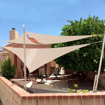 China Garden Shading Terrace Polyester Sunscreen Tent Sun Shade Sail Canopy For Outdoor Garden Balcony With Ropes for sale