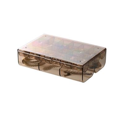 China Hot Sale Plastic Jewelry Packing Case Luxury Clear Jewelry Box for sale