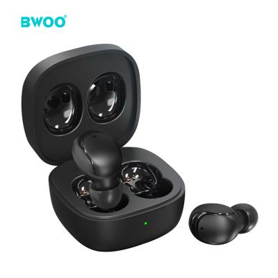 China Hot sale BWOO 2021 sound perfect in type c mini port tws ear BT earphones stereo low tooth v5.1 blue earbuds for sale