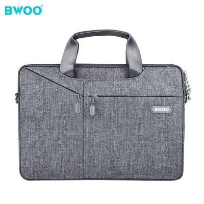 China BWOO Laptop Shoulder Bag Premium Waterproof High Quality Multi-pockets Nylon Fabric Luxury Laptop Bags For Girls for sale