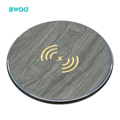 China Max 15w phone charger price BWOO wireless charger durable promotional wireless alloy+abs pad aluminum material for iphone for sale