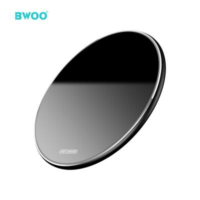 China BWOO Android wireless charger alloy+abs 15w Qi fast charging universal durable aluminum material mobile wireless charger for sale