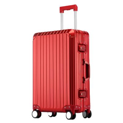 China High Quality Aluminum All Aluminum Magnesium Alloy Travel Trolley Case Fashion Wear Resistant Luggage for sale