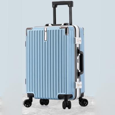 China 2022 Waterproof Hot Sale Aluminum Alloy Wheel Hook Mute Universal Trolley Case Password Luggage for sale