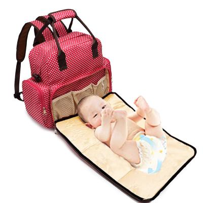 China Variable Foldable Multifunctional Baby Bag Multi-Function Large Capacity Diaper Women Portable Messenger Bag for sale