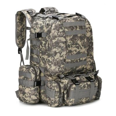 China Waterproof ZH Tactical Gym Sport Bag Bodybuilding 55 litre Backbag Travel Backpack Tactical Mochila For Men Backpack for sale