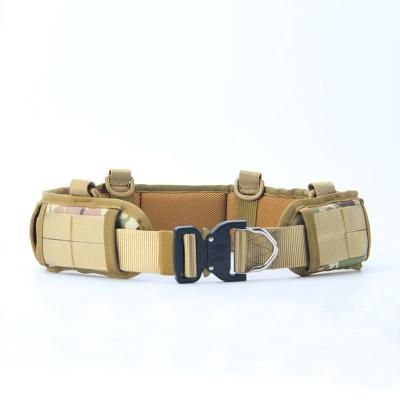 China Tactical/Sports/Fitness/Gym/Shooting/Hunting ZH High quality custom nylon tyle tactical belt Outdoor sports Quick release Metal Buckle for sale