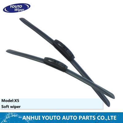 China Flat weiper blade cutter, flat u-type rubber windshield car Frameles wiper blade 12