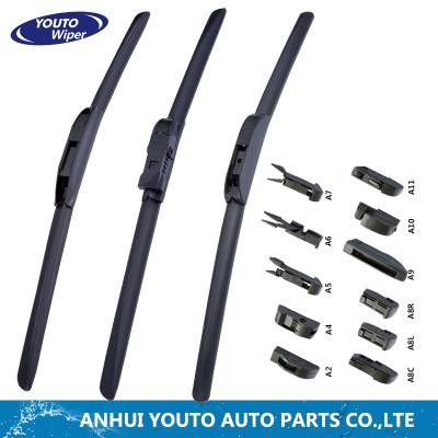 China 100% factory direct sales car wiper of natural rubber, soft wiper, cost-effective wiper. for sale