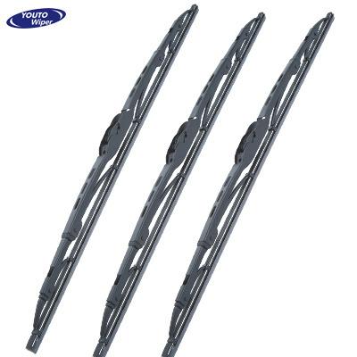 China 100% Natural Rubber Metal Wiper In Frame 1.0 Thickness Traditional Wiper for sale