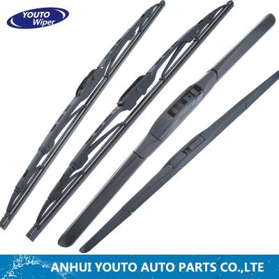 China NATURAL RUBBER FACTORY WHOLESALE 100% METAL WIPER/FLAT WIPER/TRADITIONAL CAR WIPER AND WINTER WIPER for sale