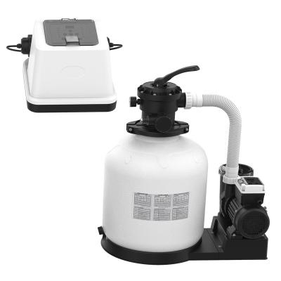 China Outdoor swimming pool sand filter pump seawater system piping compatible with intex swimming pool for pool surface size below 30K gallon for sale