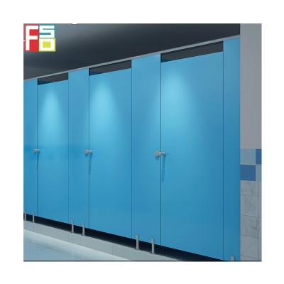 China Water and Grain Shock Proof Bathroom Cubicle Toilet Partition Moisture Proof Cubicle12mm Toilet Partition Wood Material for sale