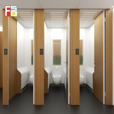 China Water and Moisture Proof High Quality Decorative Compact Laminate Toilet Partition HPL Honeycomb Panel Toilet Compartment for sale